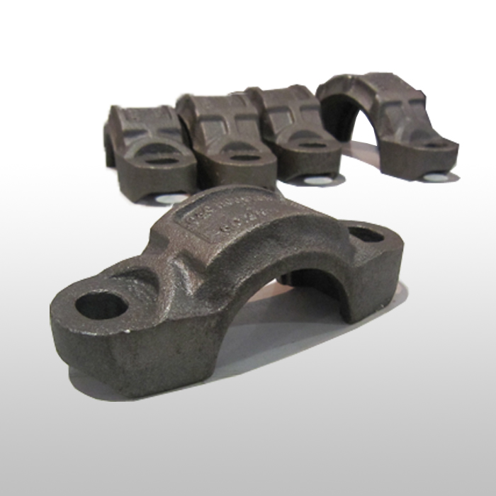Cast Iron Pipe Clamp with Plastic Surface Available